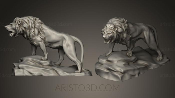 Figurines lions tigers sphinxes (STKL_0033) 3D model for CNC machine